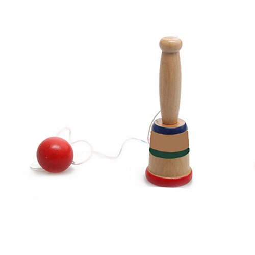 Japanse Traditionele Houten Kendama Ball Game Balance Ervaring Educatief Speelgoed