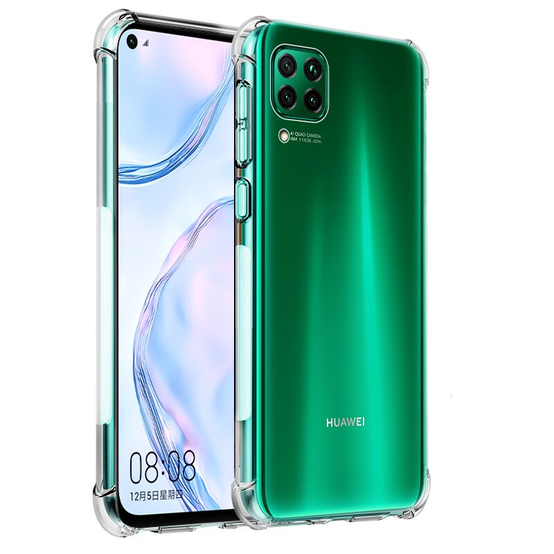 Shockproof Case Voor Huawei P40 Lite P30 P20 Pro P Smart Z Clear Silicone Soft Cover Voor Huawei p30 Lite P40 Pro Case