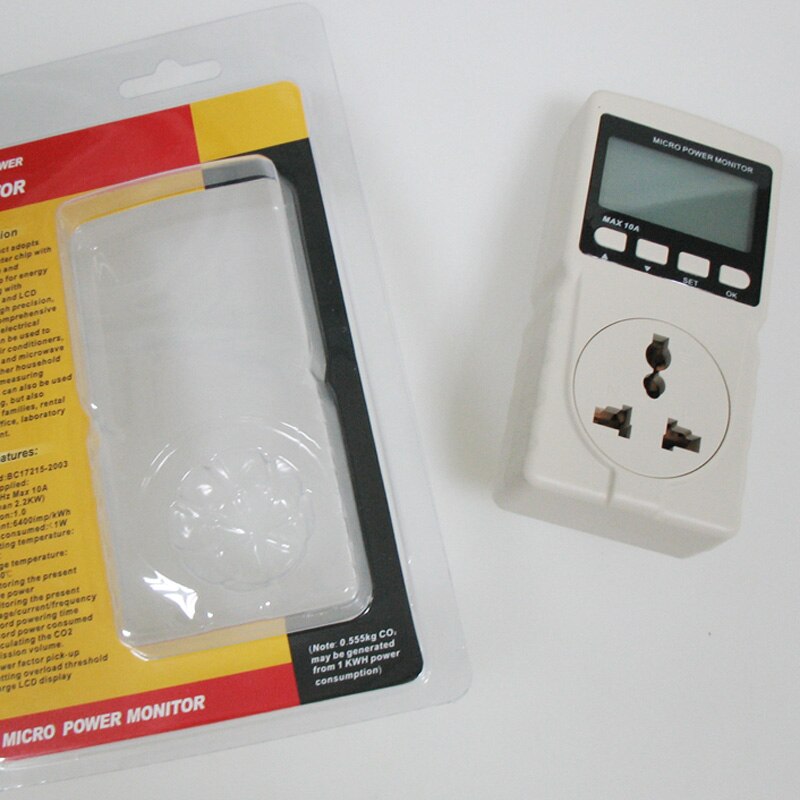 Digital Power Meter GM86 Energy Meter Power Monitor Measuring Outlet Socket (EU Plug)