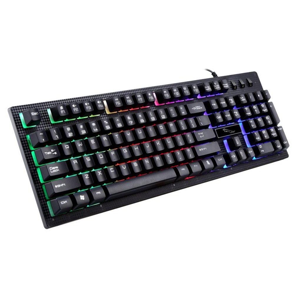 G20 USB Wired Mechanical Keyboard Suspended with led RGB Colorful Backlight Gaming Keyboard Waterproof For PC Computer Gamer: Default Title