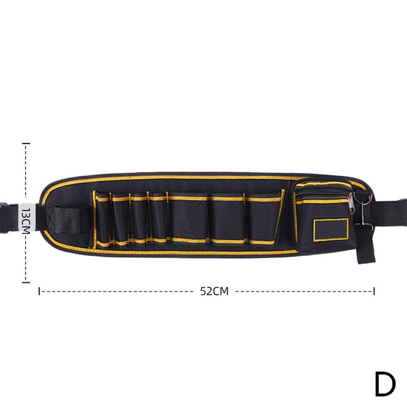 Multifunctional Repair Kit Oxford Cloth Hardware Tool Belt Bag Waterproof Firm Durable Multi-pockets Waist Bag: D