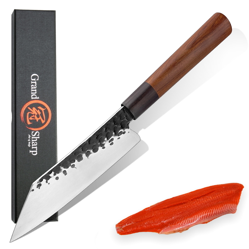 Ensemble de couteaux de Chef japonais Santoku Nakiri, couperet, utilitaire de tranchage, outils de boucherie en acier inoxydable 440C: 5.5 inch petty
