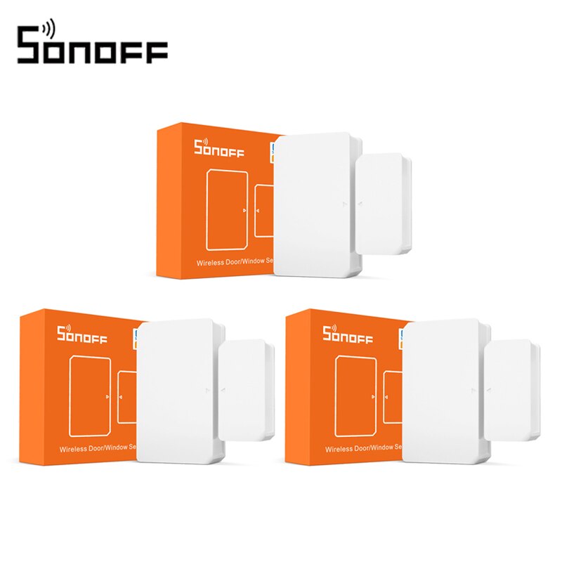SONOFF ZigBee Bridge Smart Switch / Motion Sensor / Temperature Sensor Smart Home Via eWeLink Alexa Google Home ZigBee Gateway: SNZB-04 3Pcs
