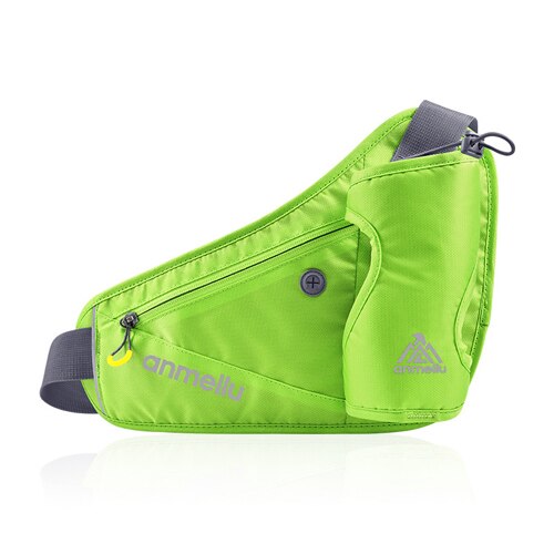 Femmes hommes en cours d'exécution sac de taille avec poche de bouteille d'eau Marathon Jogging ceinture d'hydratation bouteille d'eau hanche taille Pack: only green bag