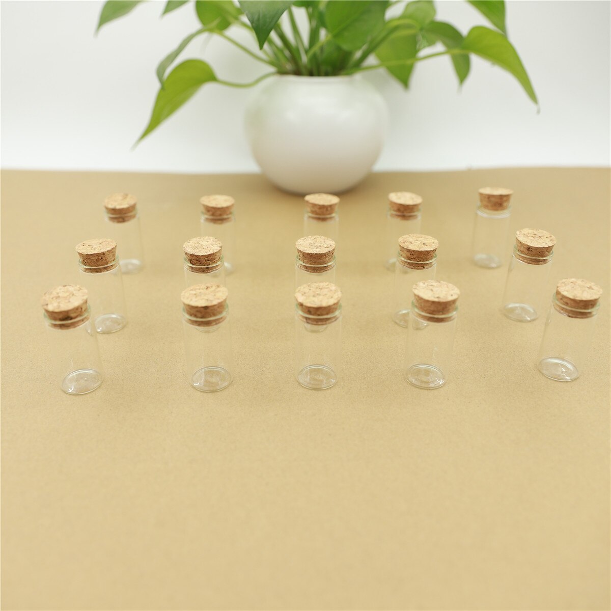 50pcs/lot 22*40mm 8ml Small Glass Bottle Cork Test Tube Stopper glass Jars Spice Container DIY Jars Vial Tiny Bottles