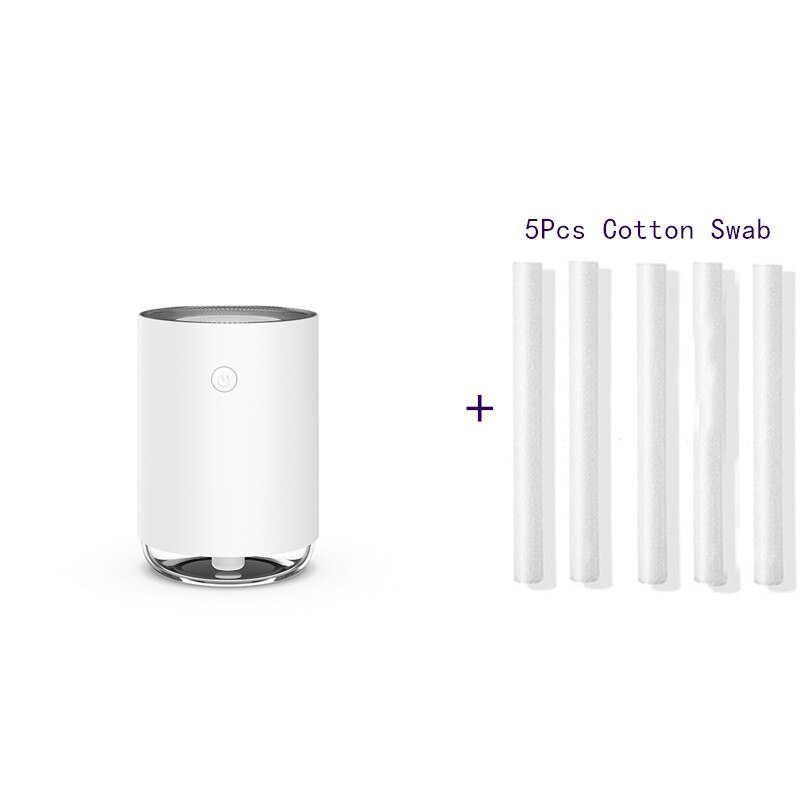 Hause Nette Luftbefeuchter 220ML Schwangere Baby Ganz Ultraschall USB Ätherisches Öl Diffusor Anion Auto Büro Humidificadors: Weiß und 5 Filter