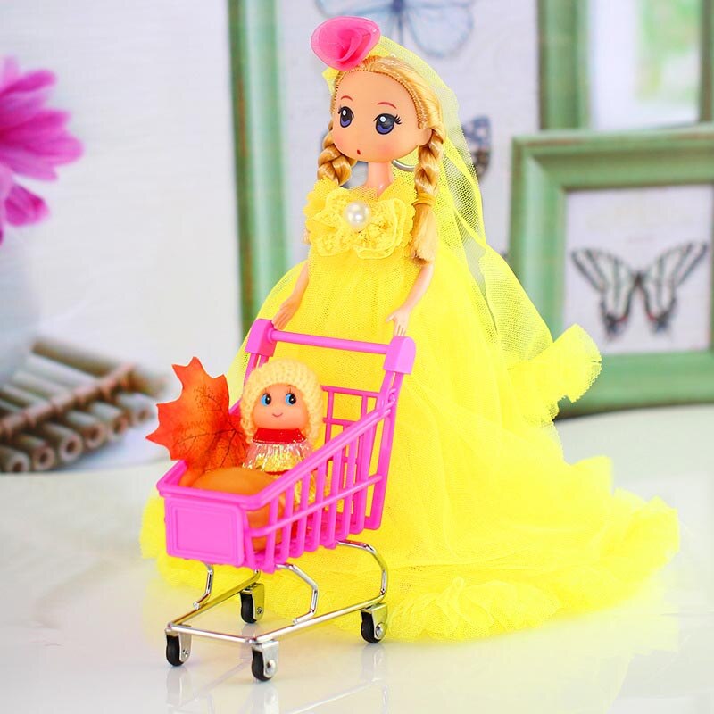 De kraam kinderen spelen speelgoed Mini supermarkt trolleys puzzel speelgoed auto simulatie De beste cadeau voor kinderen