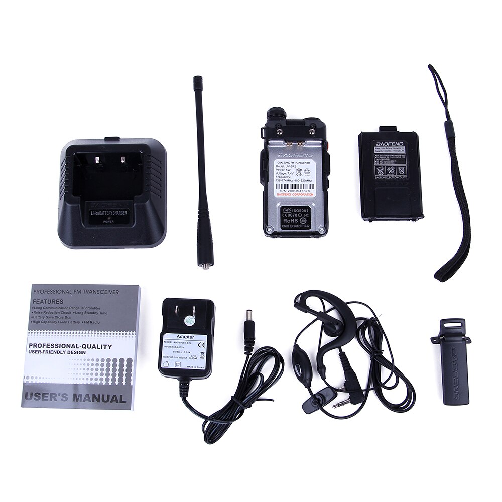 Baofeng UV5RB Voor Politie Walkie Talkies Scanner... Grandado