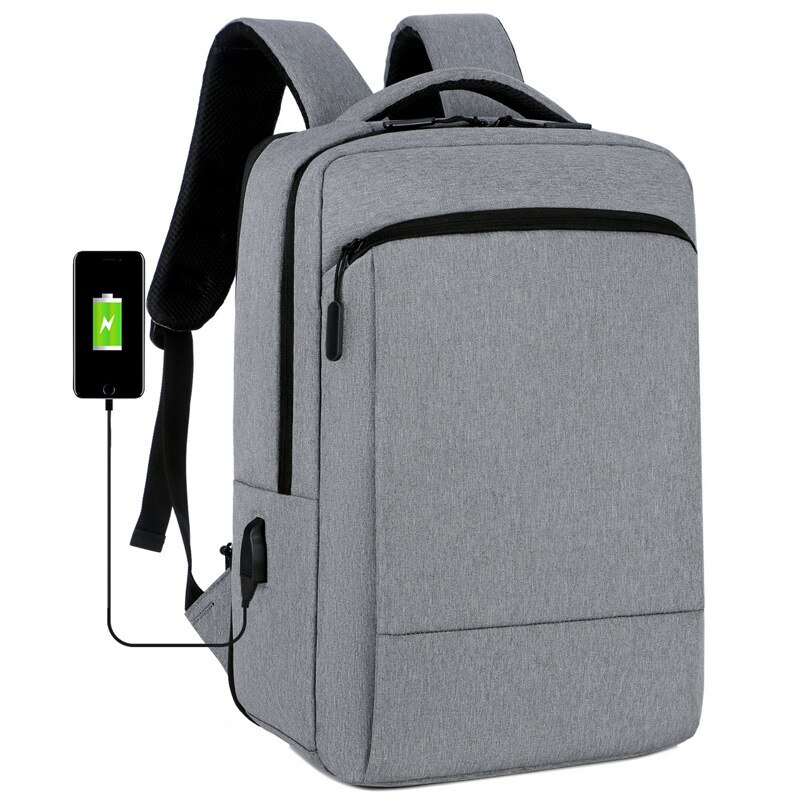 Rucksack Multi-Funktion Geschäft Computer Tasche lässig einfach Laptop Rucksack kann: Licht Grau