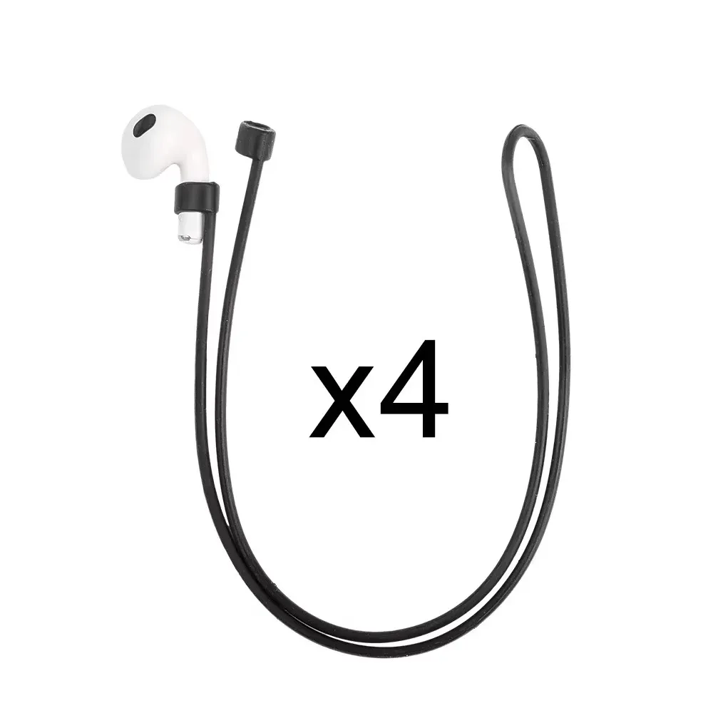 Anti-verloren Silikon Kopfhörer Seil Kabel Für AirPods 1 2 3 Profi Drahtlose Bluetooth Kopfhörer Nacken Gurt Kabel Kopfhörer kabel Halfter