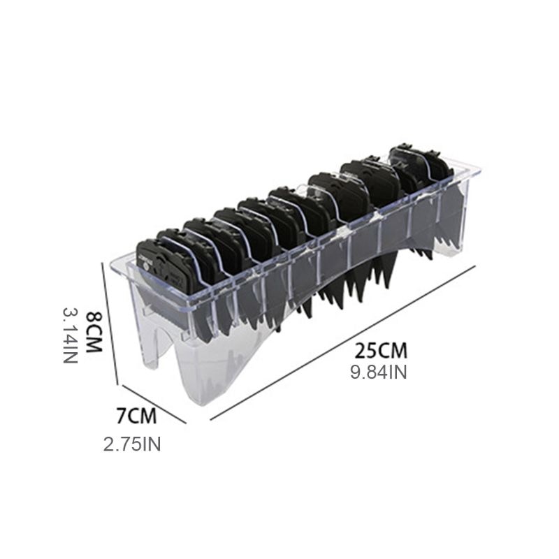 10PCS Hair Clipper Combs Guide Kit Magnetic Plastic Hairs Trimmer Limit Comb Attachments Salon Tool