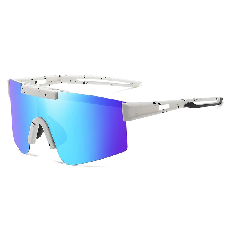FLYING WAVES Unisex Polarized Cycling Sunglasses MTB Sports Goggles Windproof UV-resistant Driving Sunglasses for Men Women: GRAY