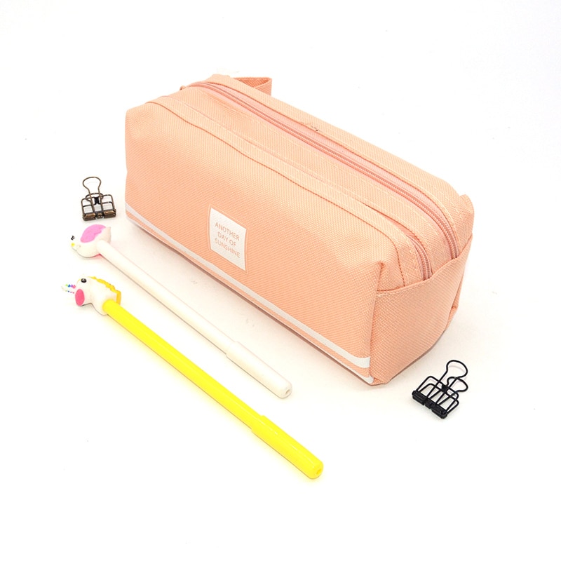 Hoge capaciteit etui Double layer schoolbenodigdheden Kawaii estuche escolar trousse scolaire stylo kalem kutusu