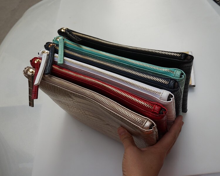 Mode krokodil vrouwen clutch bag pu leer vrouwen envelop avondtasje vrouwelijke Koppelingen Handtas bolsa feminina purse