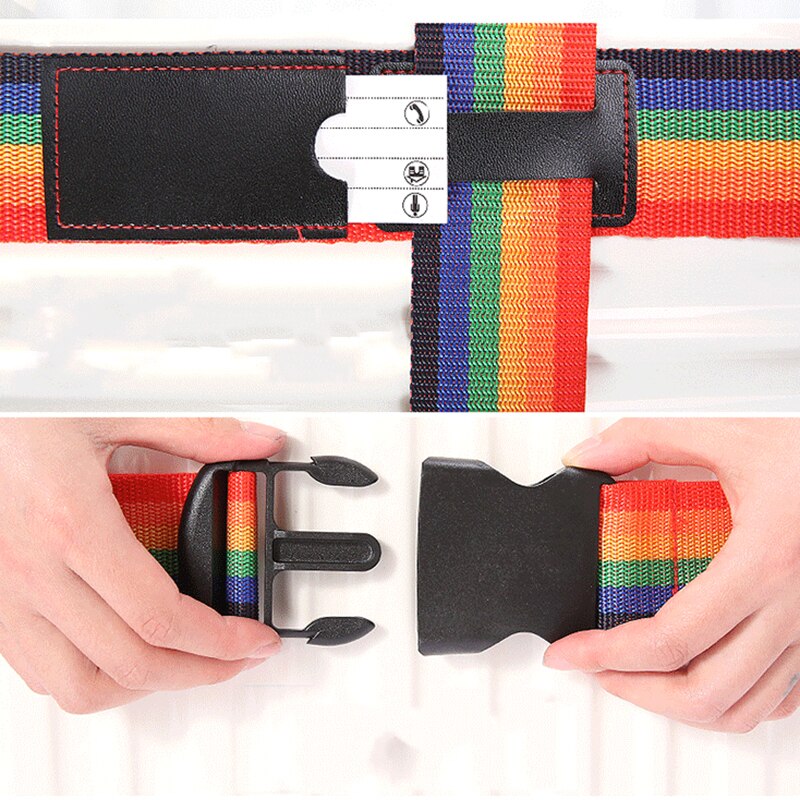 Luggage Strap Cross Belt Packing Adjustable Travel Suitcase Travel Accessories For Trolley Suitcase Safe Packing Belt