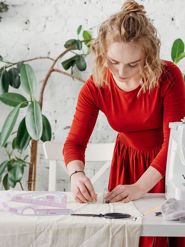 Artracyse French Curve Ruler Sewing Ruler Small Ruler Clear Sewing Patterns Rulers Curves Fabric Ruler for Pattern Making