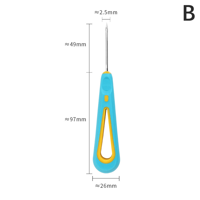Punteruolo per riparazione scarpa in pelle cucito ciabattino strumento fai da te dritto curvo e foro gancio fa perforatore pugnalare Sticher cucito Awl: Luce Verde