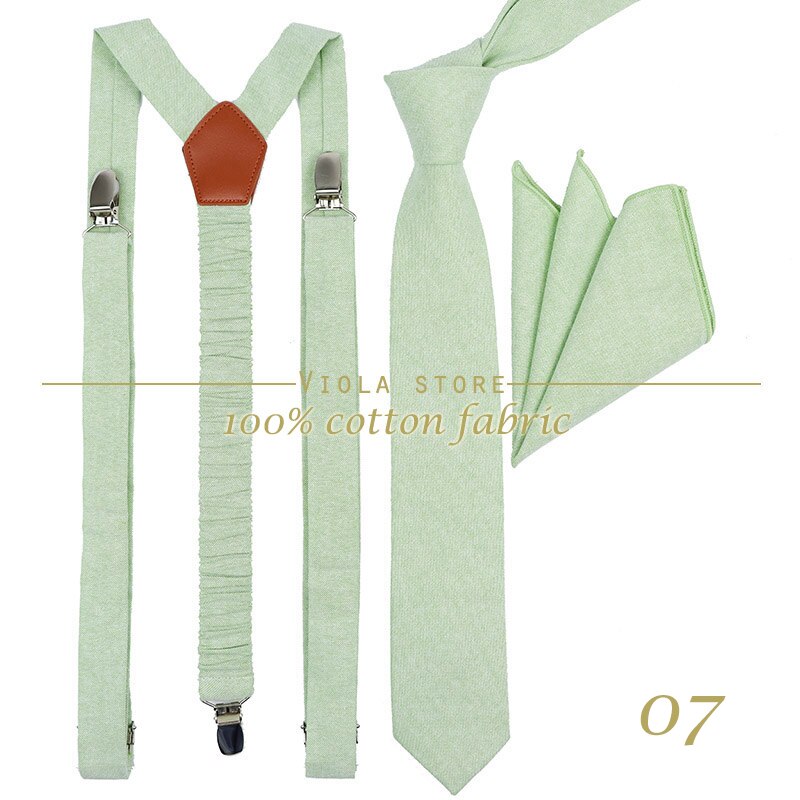 Pfirsichblau-lavendelfarbenes, einfarbiges baumwoll-set mit 2.5cm hosenträgern und 6cm krawatten, krawattenhalter, einstecktuch, verstellbarem riemen, hochzeitsaccessoire