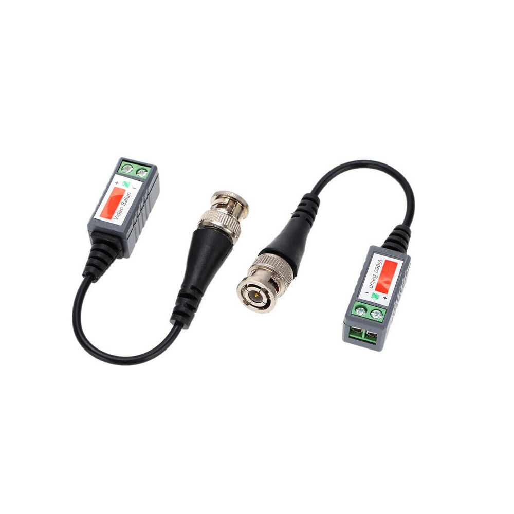 10pcs ABS Plastic CCTV Video Balun CCTV Accessories Passive Transceivers 2000ft Distance UTP Balun BNC Cable CAT5 Cable