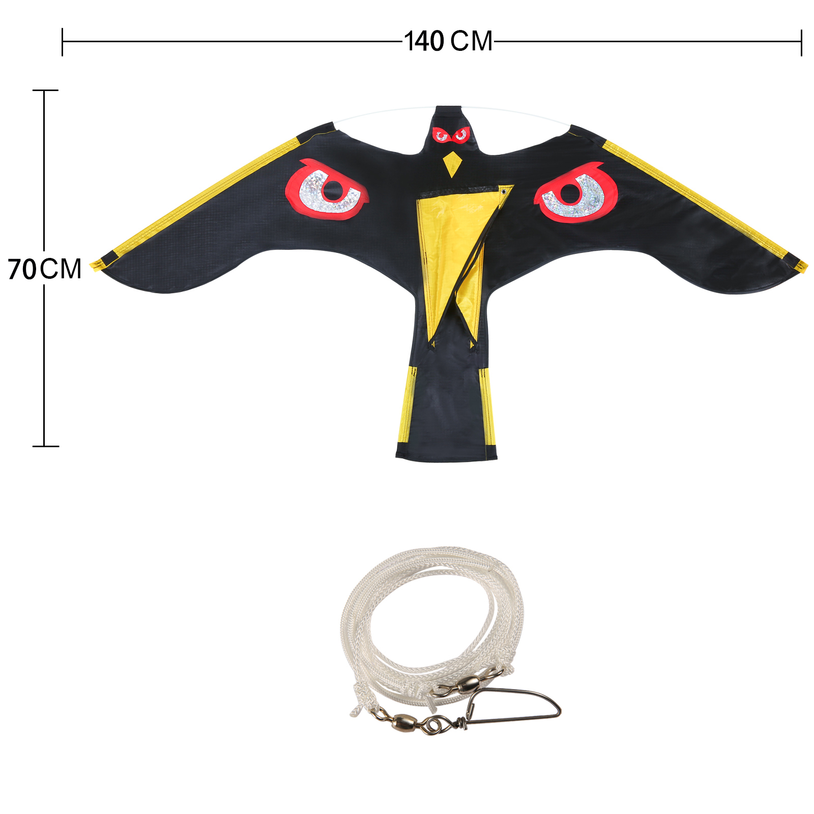 1 stks Vogel Repeller Flying Hawk Kite Vogelverschrikker Decoratie Outdoor Ongediertebestrijding Repellents Tuinbenodigdheden