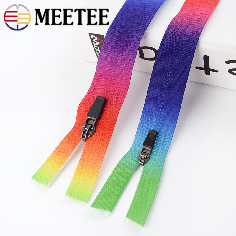 5M 3#5# Nylon Zippers Coil Open-End Waterproof Zipper with Slider for Sports Coat Clothes Bag Invisible Zip DIY Sewing Accessory