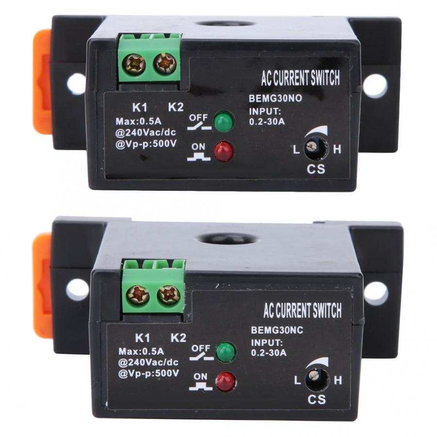 Adjustable AC Current Sensing Switch 0.2~30A 40-400Hz Self-Powered Switch Normally Open/Close Current Sensing Sensor Switch