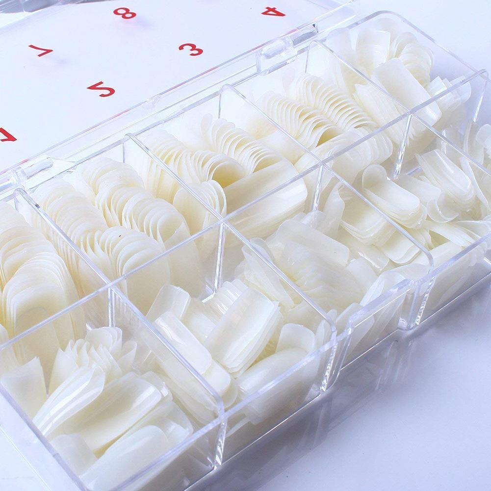 500 stuks/set volledig dekkende acryl nepnagels tips nepnagels manicure diy tool nepnagels acryl nageltips kunstnagels