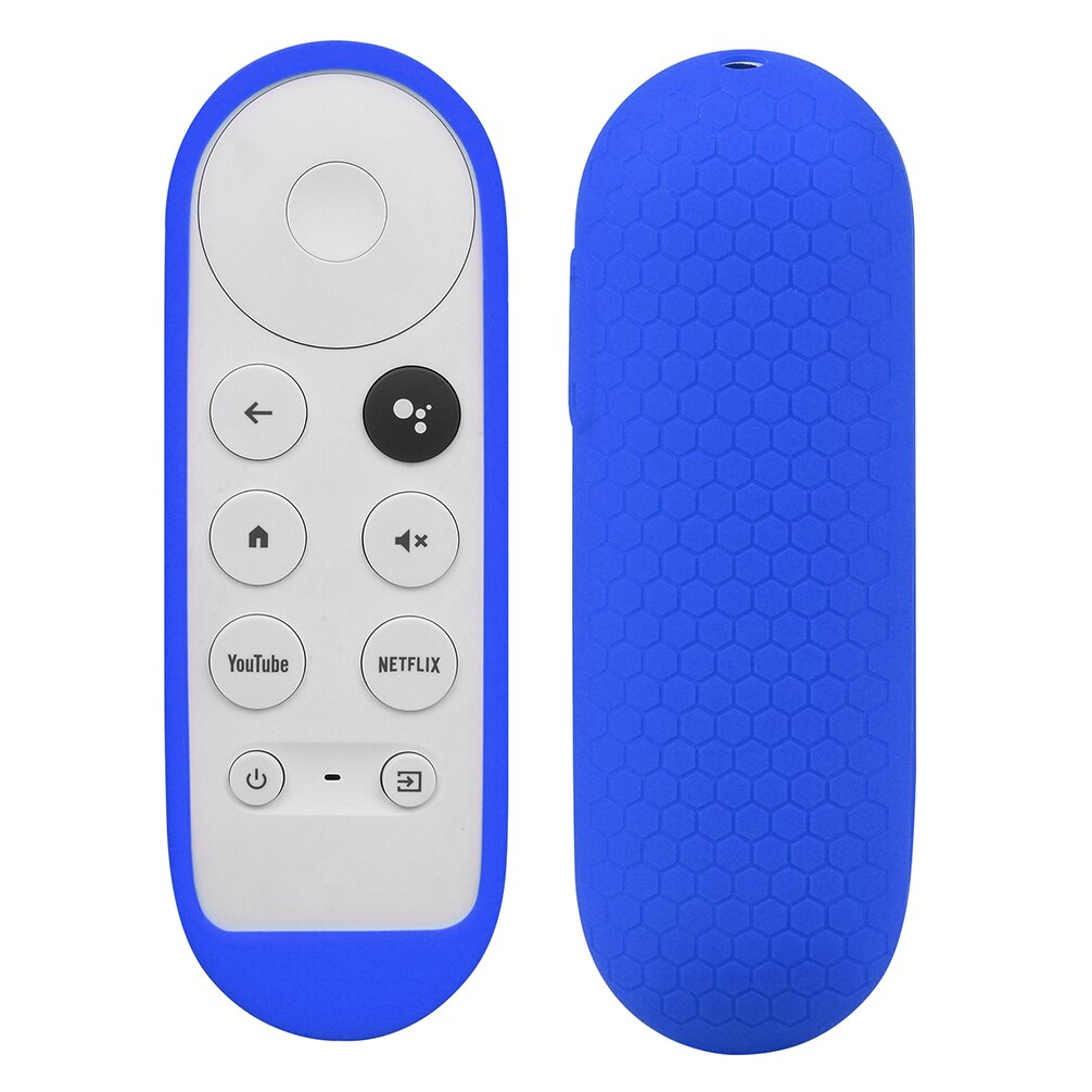 Silikone etui til chromecast google tv stemme fjernbetjening stødsikkert beskyttelsescover til chromecast stemme fjernbetjening
