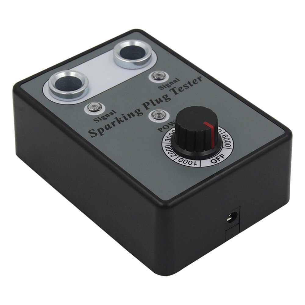 Adjustable Double-hole Spark Plug Tester Spark Plug Test Bench High Voltage Ignition Test Diagnostic Circuit Tester