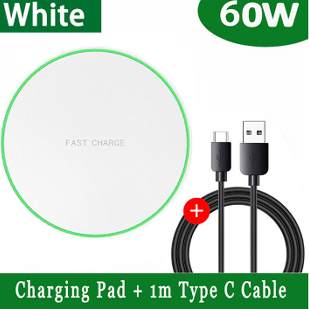Cargador inalámbrico para Doogee V10, base de carga inalámbrica para teléfono, Dual 5G, S89 Pro, Blackview, BV9700 Pro, 30W: Plata