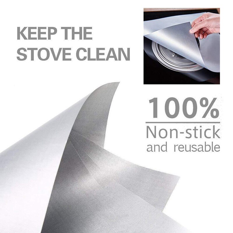 Keuken Accessoires 4Pc Reusable Kachel Protector Cover Liner Gasfornuis Protector Gasfornuis Brander Protector Mat Fornuis Cover