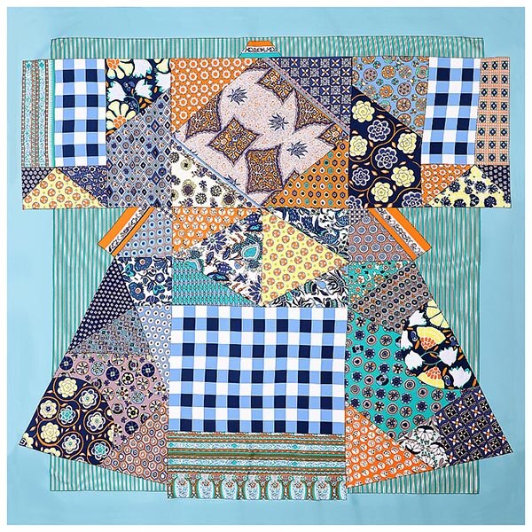 Vintage sidenscarf kvinnor foulard satin sjal scarfs tryck stor storlek fyrkantiga silke hår huvudsjalar: C5