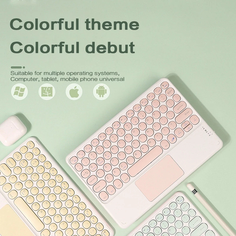 Voor Ipad Toetsenbord Draadloze Bluetooth Toetsenbord Teclado Tablet Voor Ipad Xiaomi Samsung Huawei Tablet Android Ios Windows