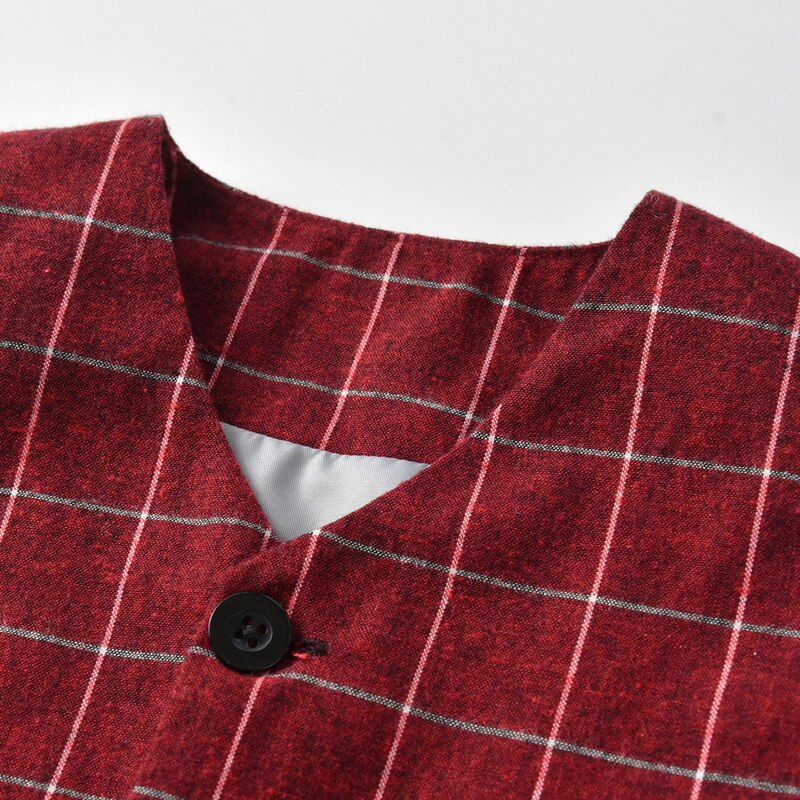 Engelsk stil småbørn drenge prins afslappet vest enkeltradet herrer bryllup plaid vest børn drenge tøj 1 2 3 4 5 6 y