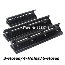 Metal 3 / 4 hullers hulring album papirskærer justerbar hulning  a4 puncher scrapbog gør det selv-værktøj kontorindbindingsartikler