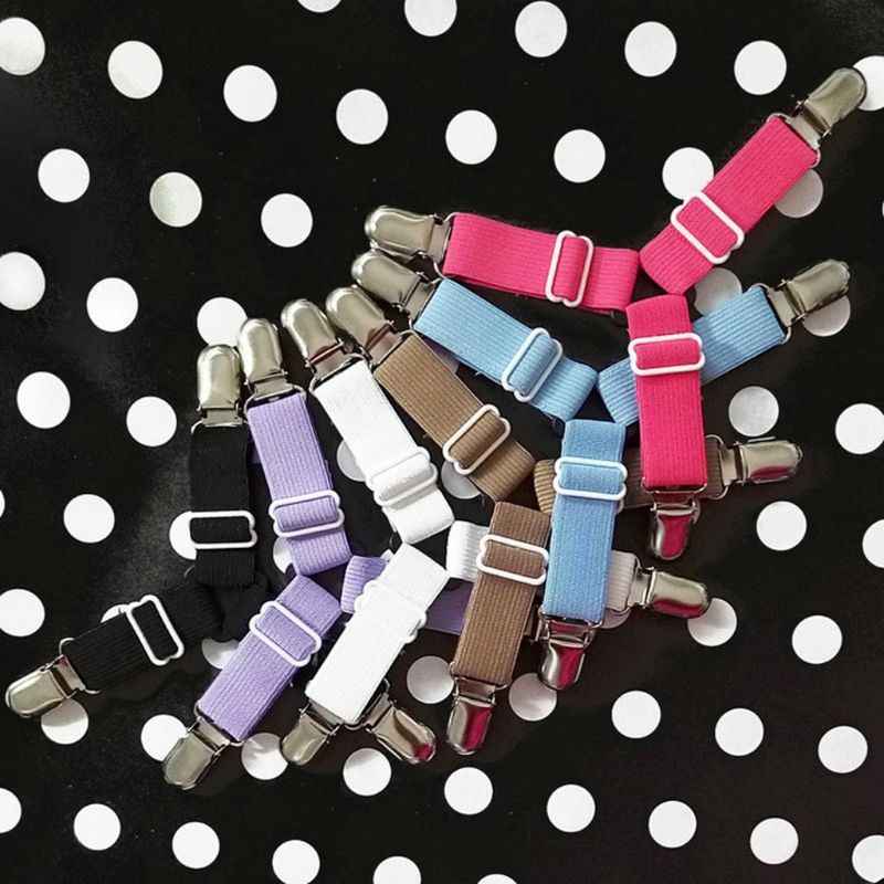 Antislip 4 stuks verstelbare bedlakenklemmen bevestigingsriem bankhoes grippers houder matras deken beddengoedset