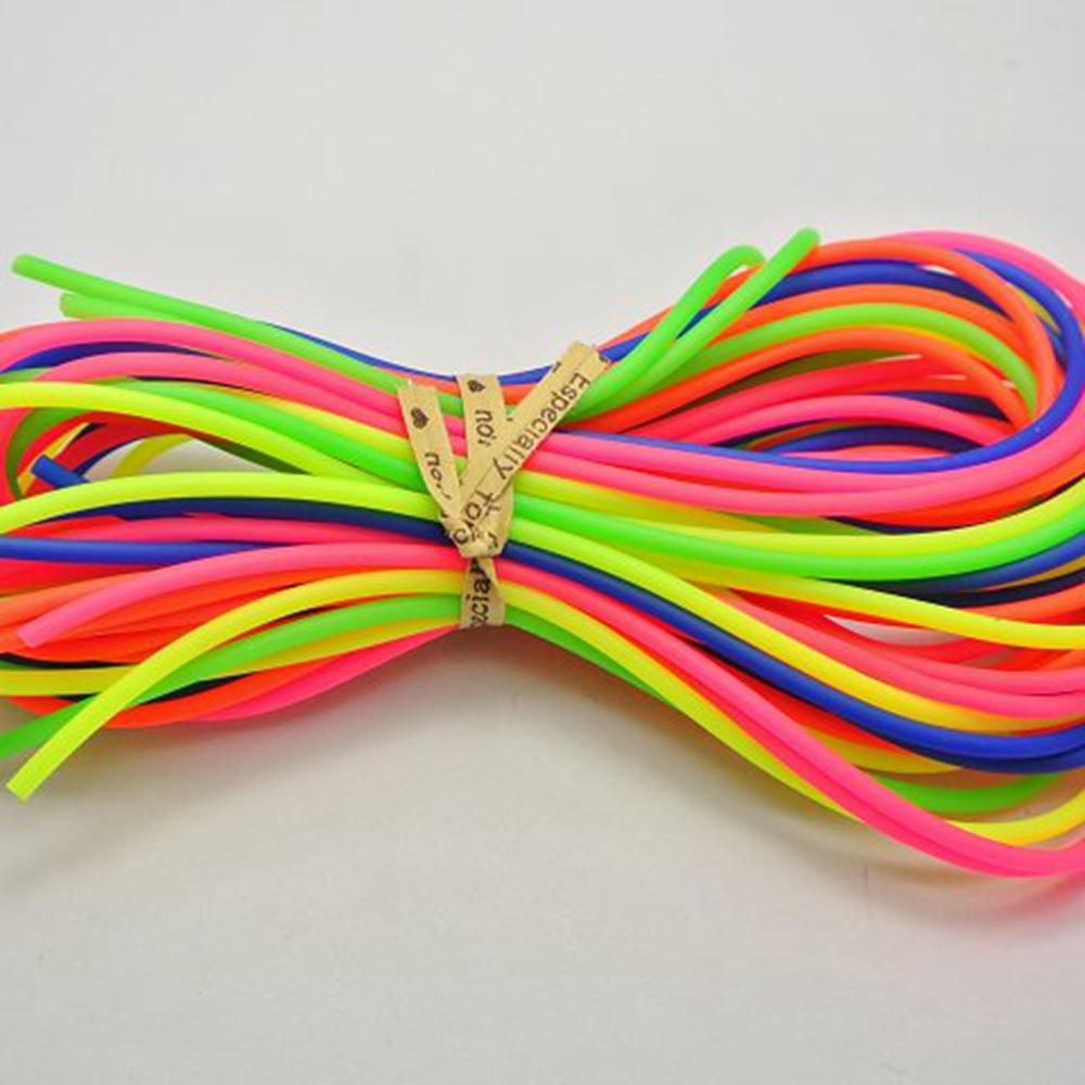 10 Meter Mixed Color 2mm Hollow Rubber Tubing Jewelry Cord Cover Memory Wire