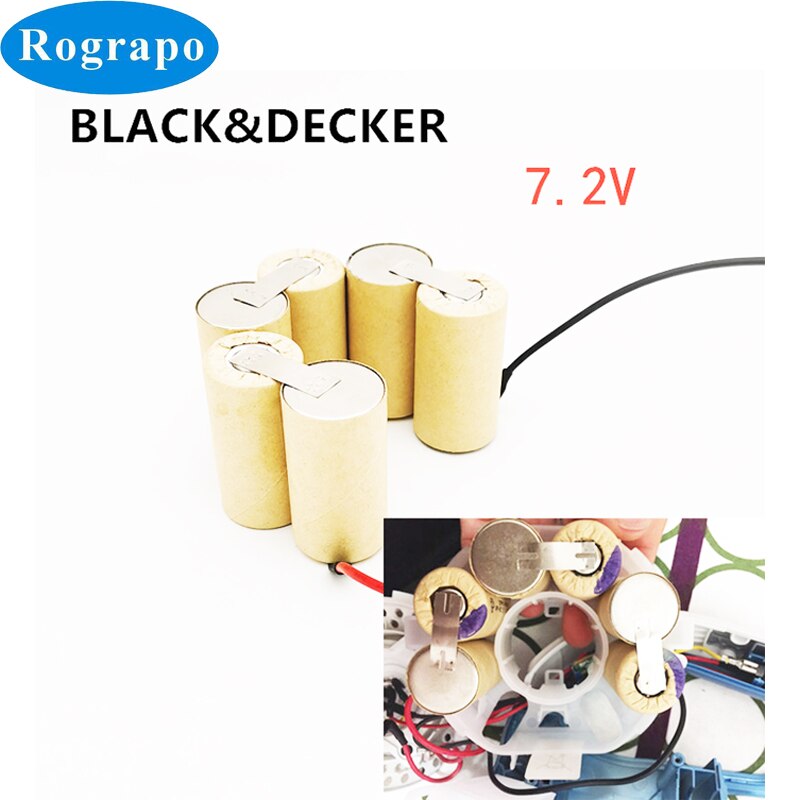 Battery Pack For Black Decker Dustbuster CV7205 CV7205-H1 224464900 Vacuum Cleaner Accumulator 7.2V Replacement Batterie