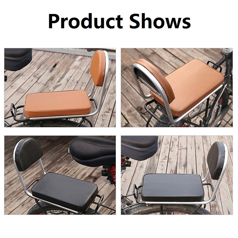 WEST BIKING Bicycle Rear Tail Saddles Seats Soft Adult Backrest Cycling Cushion Back Support Bike Road Seat Cycle Rear Backrest