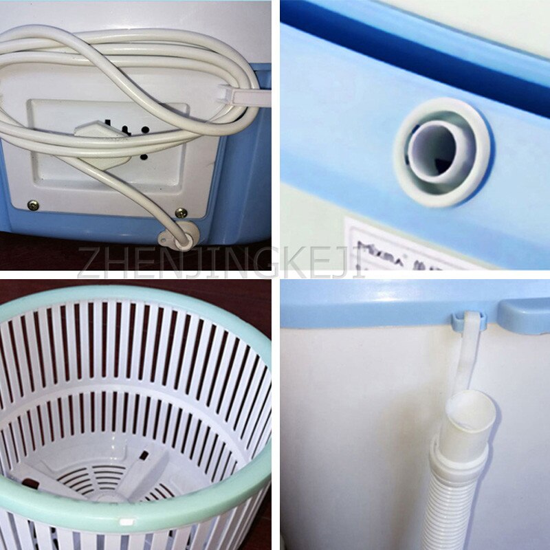 Small Mini Washing Machine Single bucket Semi-automatic With Spin Portable Home Personal Business Travel Underwear Shirt Washer