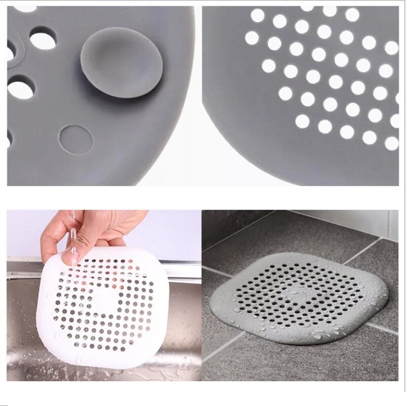 Antiblocking Badkamer Gootsteen Haar Catcher Bad Stopper Plug Sucker Riool Monding Zeef Filter Douche Voor Keuken Wc