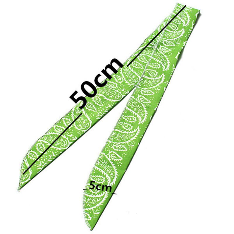 5 Kleuren Niet giftig Nek Arm Koeler Sjaal Body Ice Cooling Wrap Tie Hoofdband Handdoek Bandana voor
