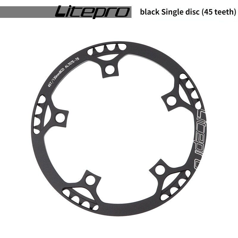 Litepro Mtb Crankset Folding Bicycle Tooth Disc LP Disc 45 47 53t 56t 58t Disc Square Hole Crank Bmx Bike Parts Four Colors