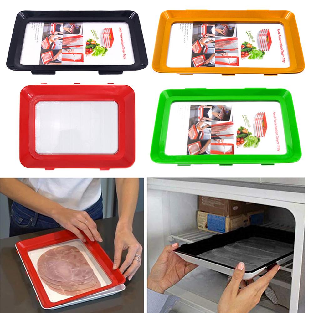Keeping Fresh Spacer Container Food Preservation Tray Refrigerator Food Storage for Household Kitchen Helping Decor