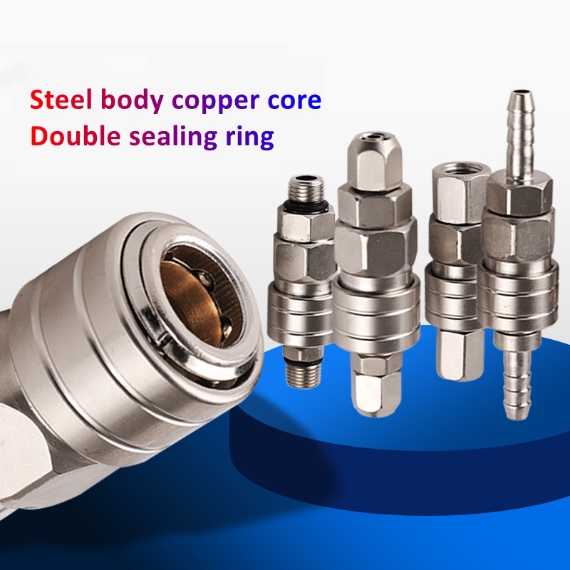 Pneumatic Fitting C Type Self-locking Quick Coupling Connector Coupler For Air Compressor SP PP SM PM SH PH SF PF 10 20 30 40