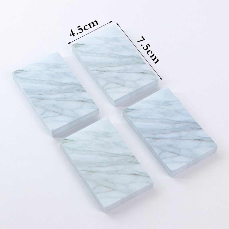 1 piece (75 pieces) marble sticky note notepad convenient sticker school mark office supplies two colors 2 specifications: C