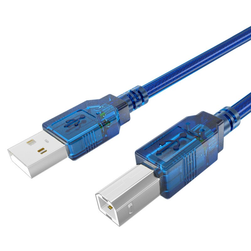 Usb 2.0 skriverkabel usb 2.0 type a til b mannlig dobbeltskjermingsskannerkabel for hp canon epson dell usb -b 1.5 3m 5 10m 15 20 m: 10m