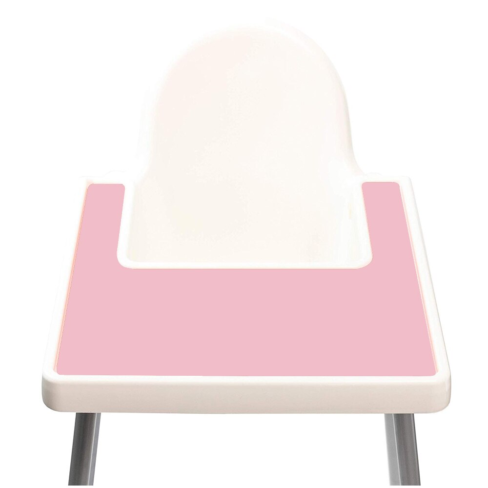 Napperon de chaise haute en Silicone, imperméable, résistant à la chaleur, pour Table de bébé, réutilisable, antidérapant, Portable: Blush pink