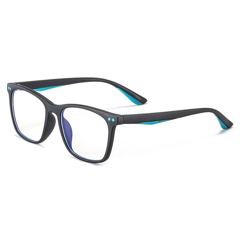 Lunettes carrées anti-lumière bleue pour enfants, monture de couleur bonbon TR90, enfants, UV400: C1