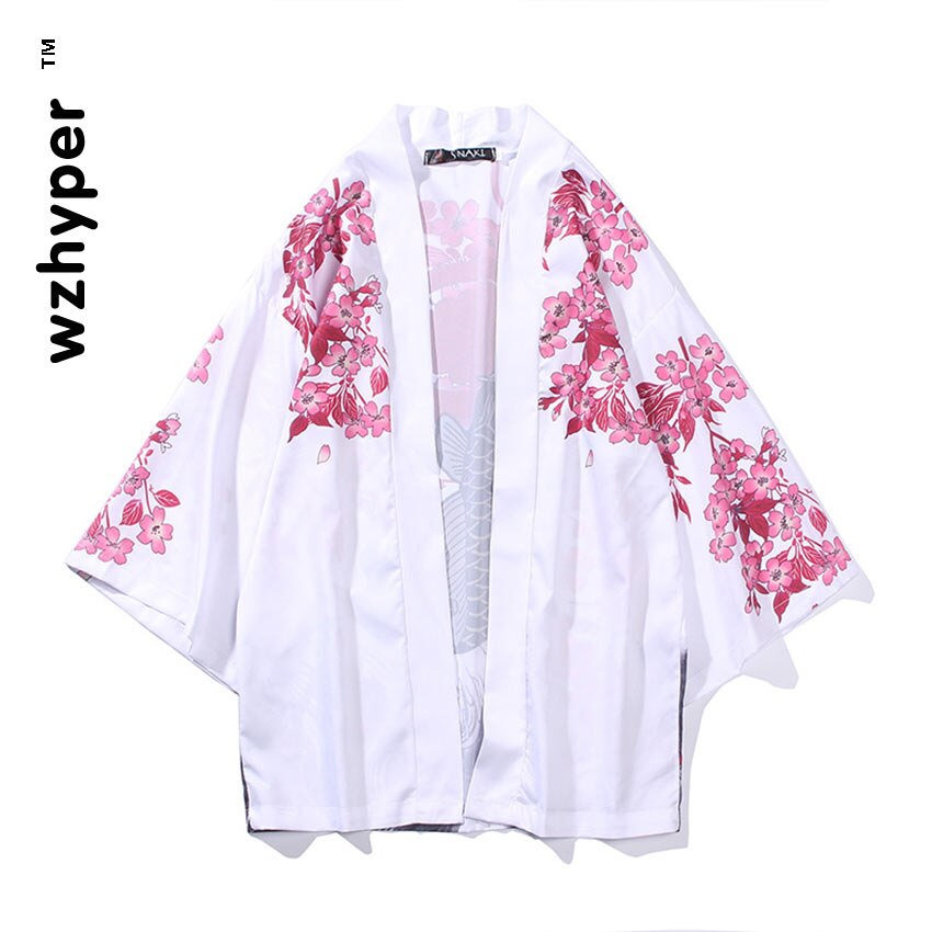 Samurai Crane-Kimono de estilo japonés Haori para hombre y mujer, cárdigan, ropa tradicional china, ropa asiática, Kimono tradicional